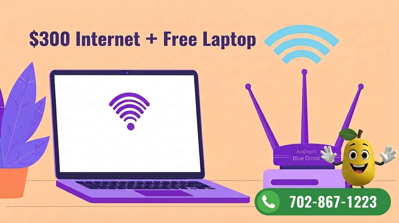 Anthem $300 Internet + Free Laptop for Eligible Members